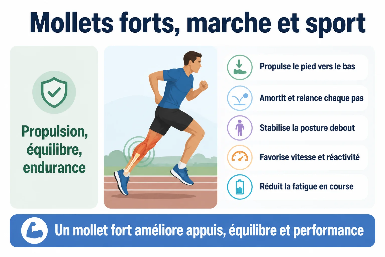 Muscle du mollet : anatomie, rôle et exercices pour le renforcer